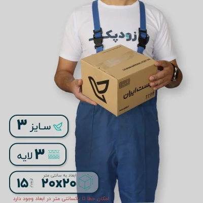 کارتن سایز 3 پستی