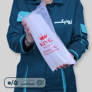چسب حرارتی نیم سانتی یک کیلویی شفاف کینگ (KING)