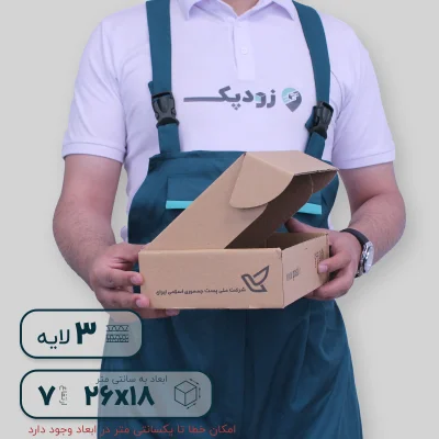 کارتن پستی کیبوردی ارتفاع 7- باز