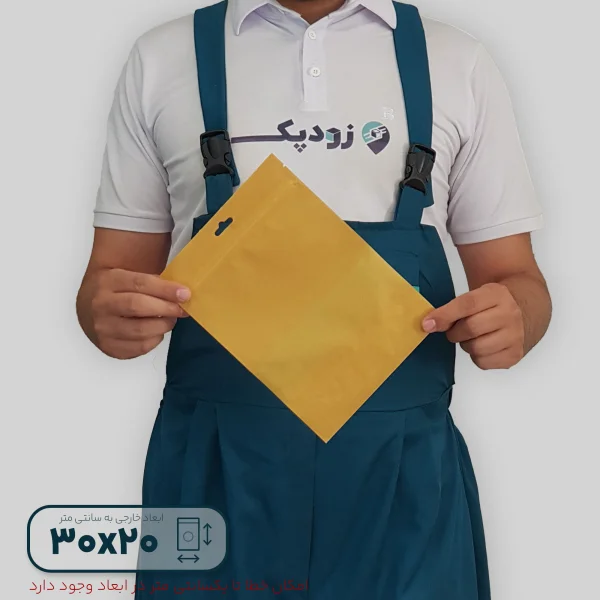 پاکت ایستاده زیپ دار کرافت 2030- پشت