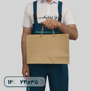 ساک دستی کرافت دسته ساده 35*24- عریض