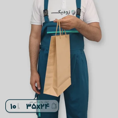ساک دستی ابعاد 3524دسته ساده گاست