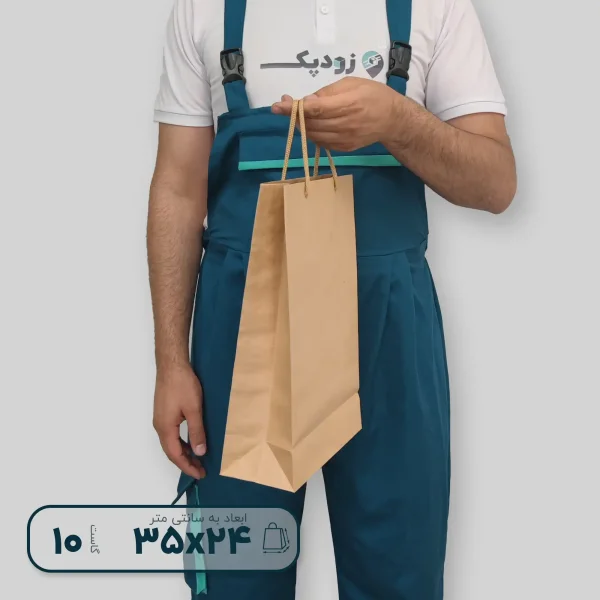 ساک دستی ابعاد 3524دسته ساده گاست