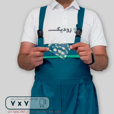 سلفون لب چسب‌دار طرح گل بابونه 7x7 - تصویر 2