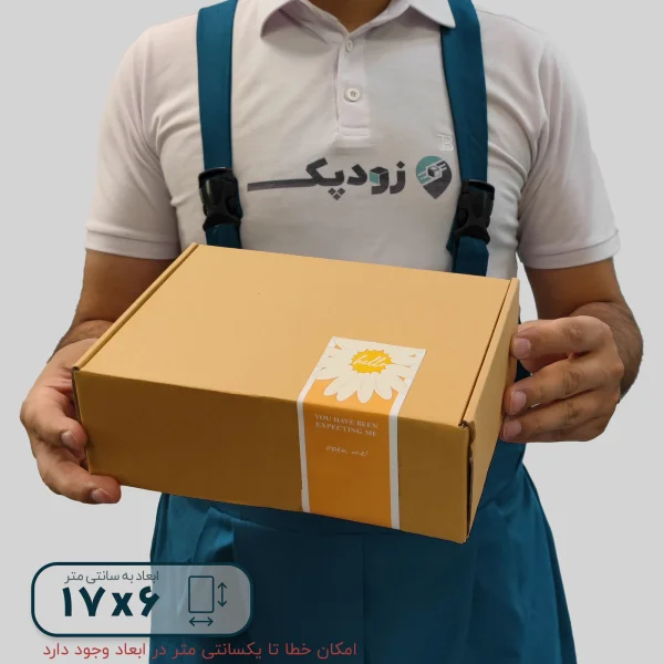 برچسب فانتزی جعبه طرح گل بابونه 6*17