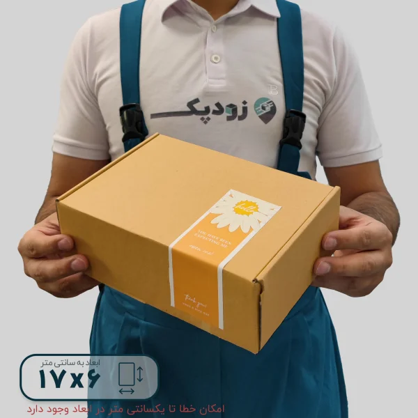 برچسب فانتزی جعبه طرح گل بابونه 6*17