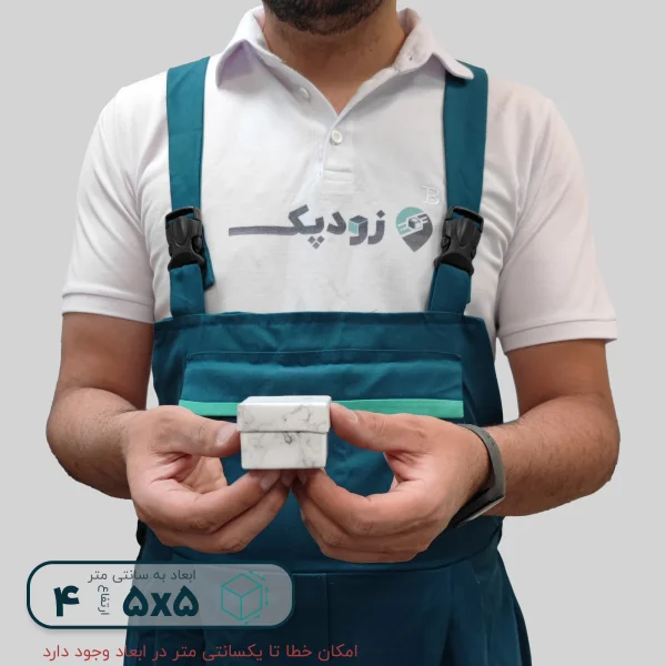 هاردباکس انگشتری طرح سنگ 5*5 ارتفاع 4 سانتیمتر