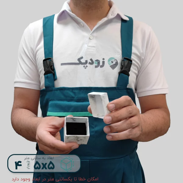 هاردباکس انگشتری طرح سنگ 5*5 ارتفاع 4 سانتیمتر