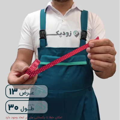 روبان 13 میلیمتر ساتن خالدار - تصویر 1