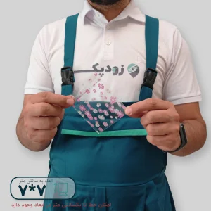 سلفون لب چسب دار طرح شکوفه 7*7