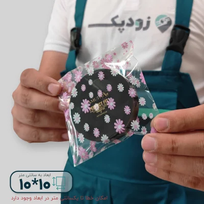 سلفون لب چسب دار طرح شکوفه 10*10 - تصویر 3