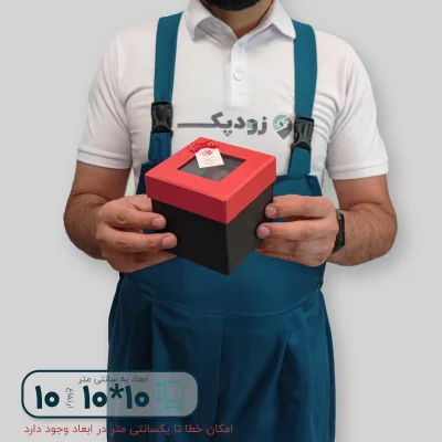 هاردباکس مکعبی درب طلقی 10*10 ارتفاع 10 سانتیمتر - تصویر 1