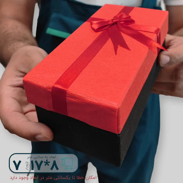 هاردباکس روکش پارچه ای پاپیون دار 8*17 ارتفاع 7 سانتیمتر