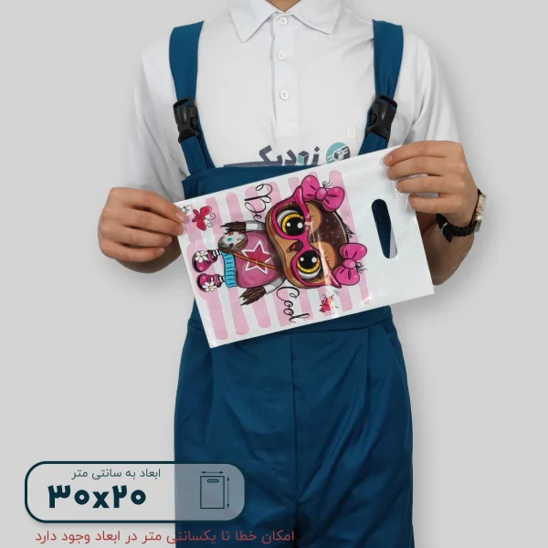 ساک دستی پلاستیکی 30*20 کد A0135