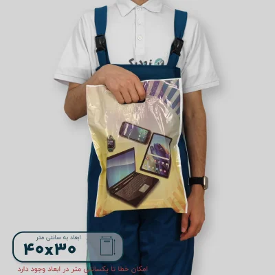 ساک دستی پلاستیکی 40*30 کد D0145 - تصویر 4