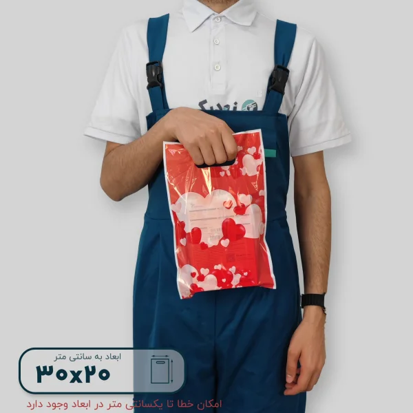 ساک دستی پلاستیکی 30*20 کد G9809