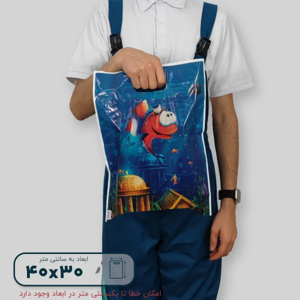 ساک دستی پلاستیکی 40*30 کد A0144