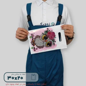 ساک دستی پلاستیکی 30*20 کد A0135