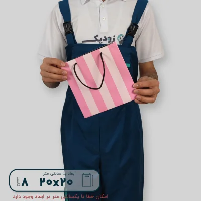 ساک دستی گلاسه 20*20 گاست 8 طرح ویکتوریا - تصویر 2