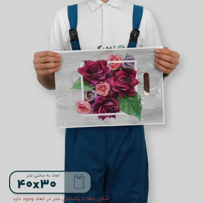 ساک دستی پلاستیکی 40*30 کد G9827 - تصویر 5