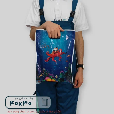 ساک دستی پلاستیکی 40*30 کد A0144 - تصویر 6