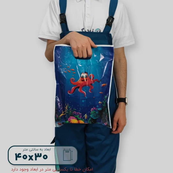 ساک دستی پلاستیکی 40*30 کد A0144