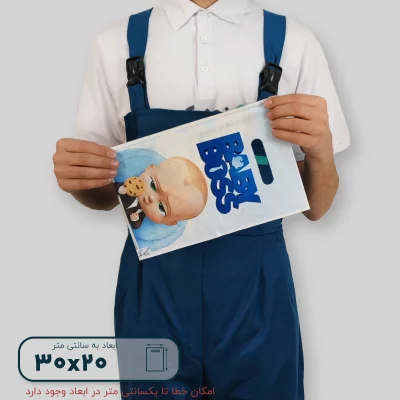 ساک دستی پلاستیکی 30*20 کد A9803 - تصویر 1