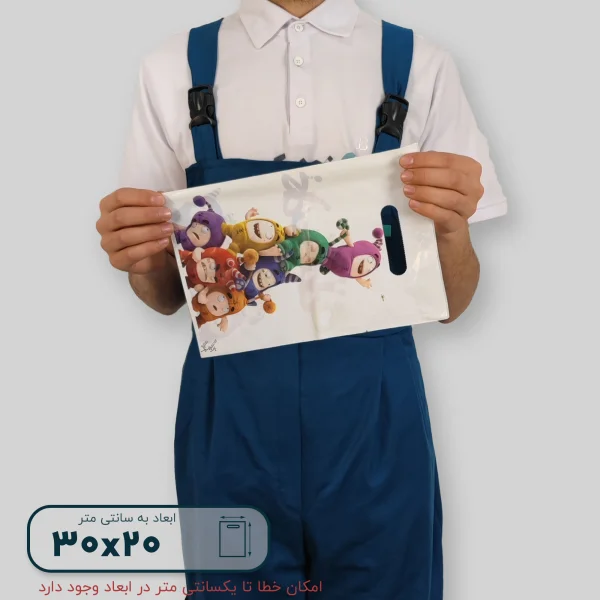 ساک دستی پلاستیکی 30*20 کد A9802